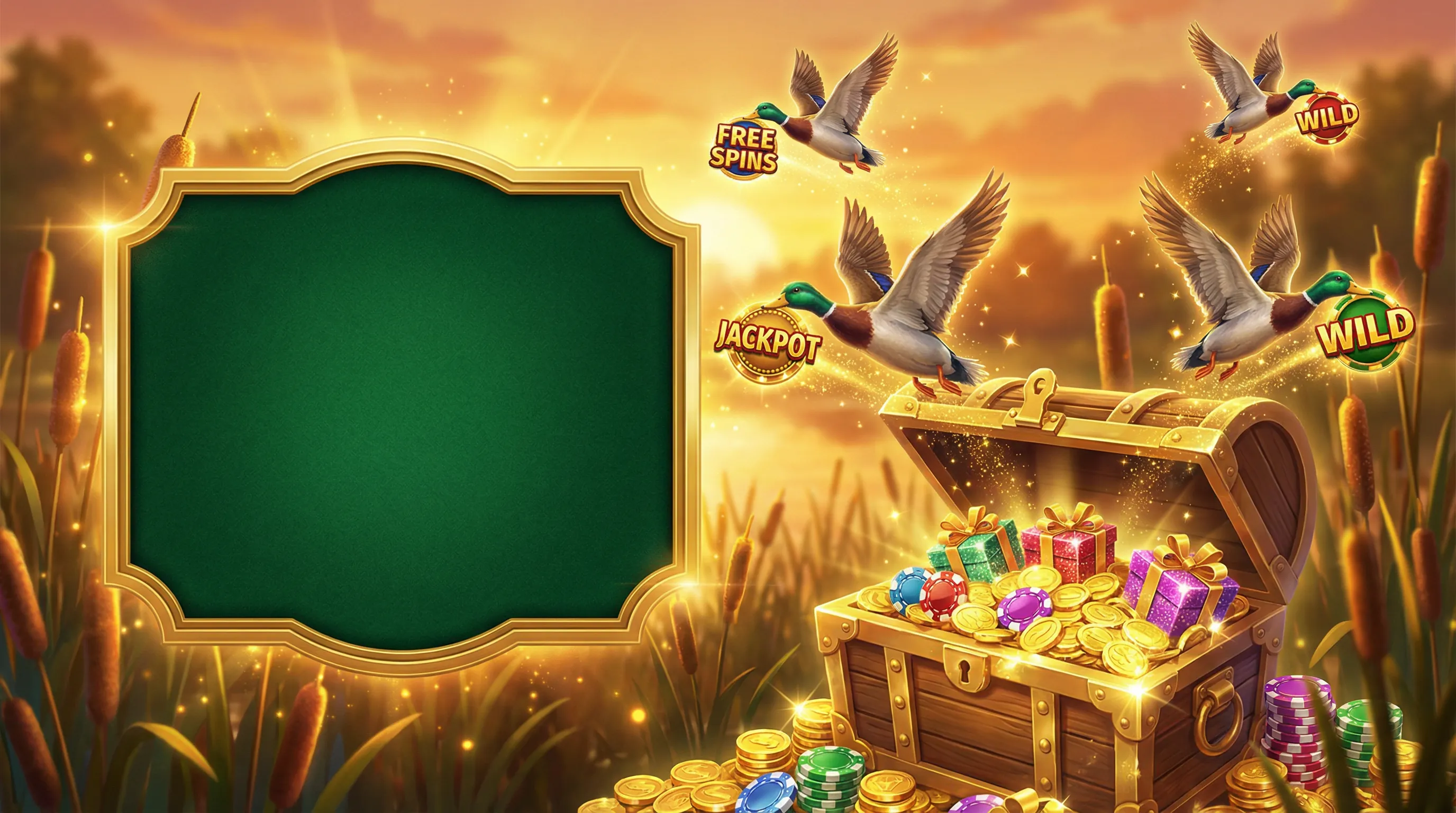 Baú de tesouro com moedas e bônus do cassino jogaobet